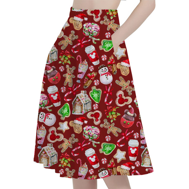 A-Line Pocket Skirt - Disney Christmas Snack Goals