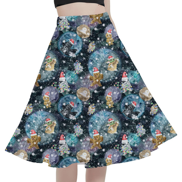 A-Line Pocket Skirt - A Christmas Far Far Away