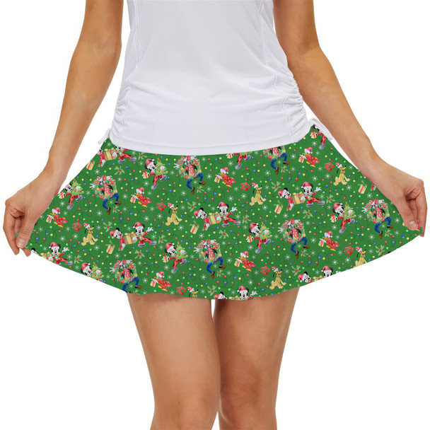 Women's Skort - Mickey & Friends Celebrate Christmas