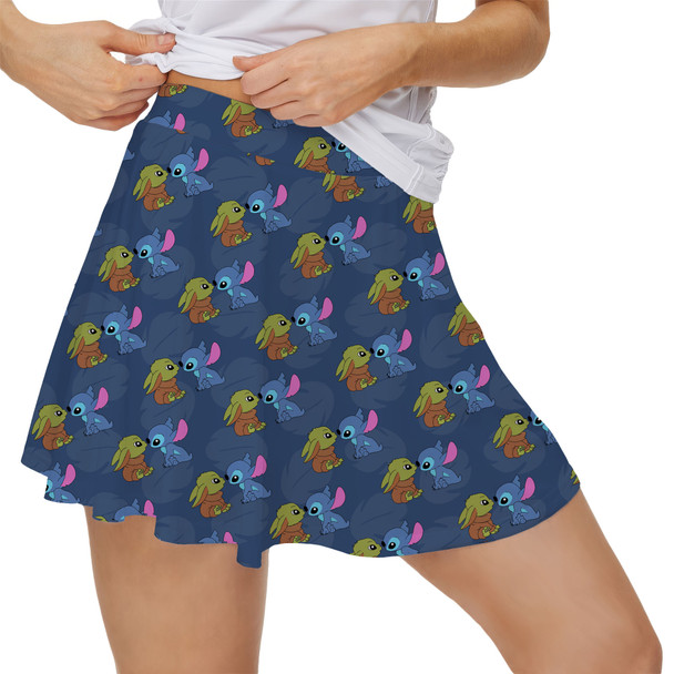 Women's Skort - Stitch Meets The Child