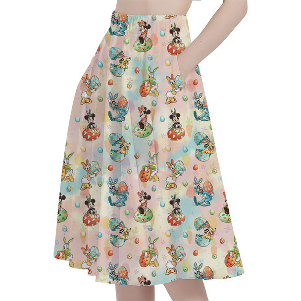 A-Line Pocket Skirt - Mickey's Easter Celebration