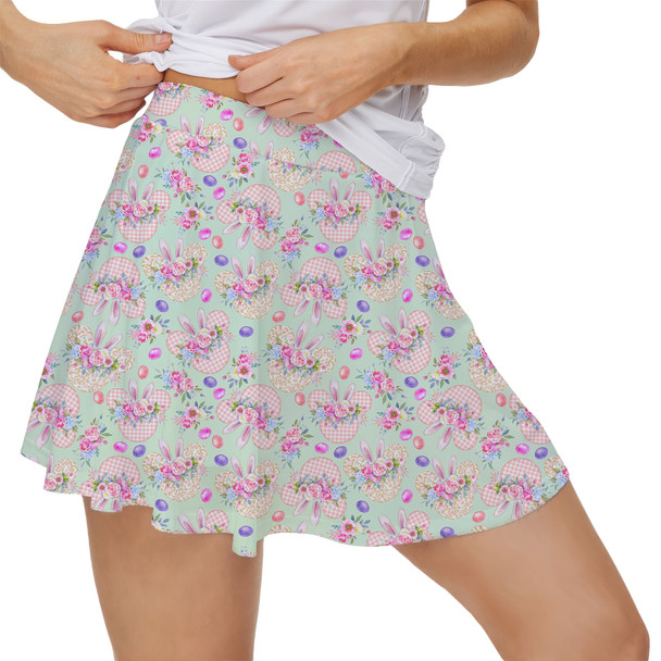 Women's Skort - Mouse Ears Easter Bunny