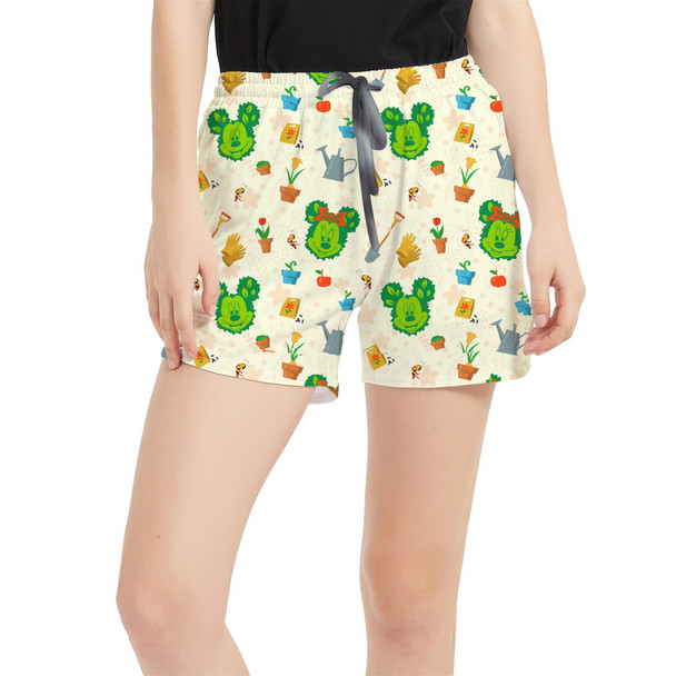 Women's Run Shorts with Pockets - Flower & Garden Festival