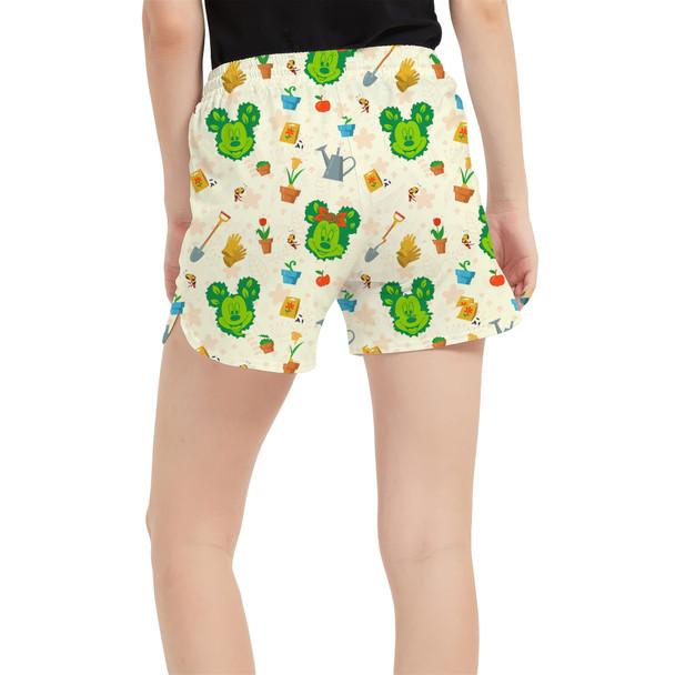 Women's Run Shorts with Pockets - Flower & Garden Festival