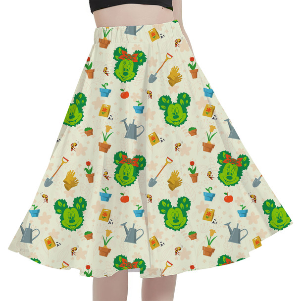 A-Line Pocket Skirt - Flower & Garden Festival