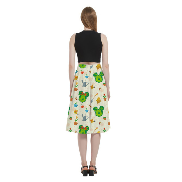 A-Line Pocket Skirt - Flower & Garden Festival