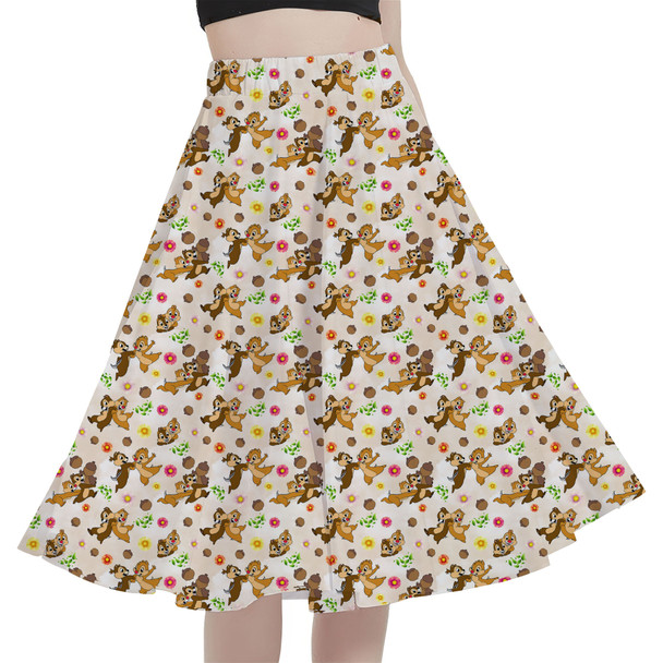 A-Line Pocket Skirt - Chip 'n Dale