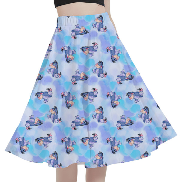 A-Line Pocket Skirt - Watercolor Eeyore