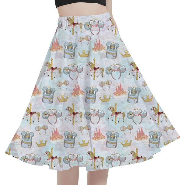 A-Line Pocket Skirt - Main Attraction Disney Carousel