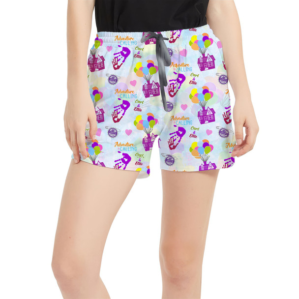 Women's Run Shorts with Pockets - Carl & Ellie UP Inspired