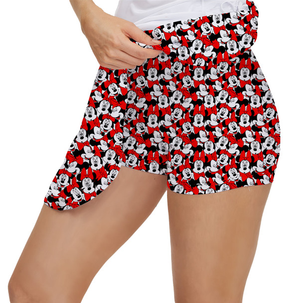 Women's Skort - Many Faces of Minnie Mouse