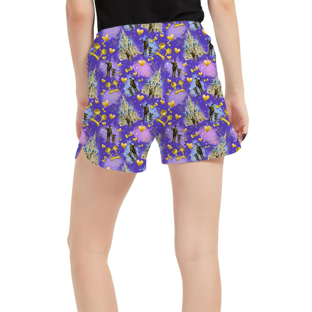 Women's Run Shorts with Pockets - Walt & Mickey Statue at WDW