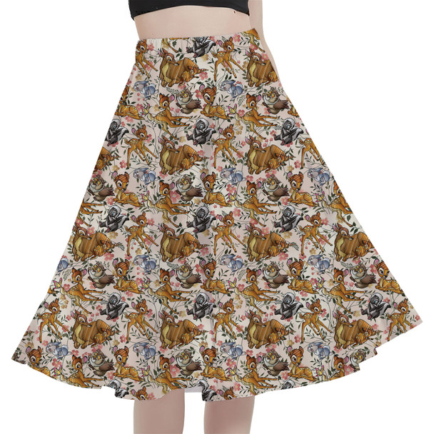 A-Line Pocket Skirt - Bambi Sketched