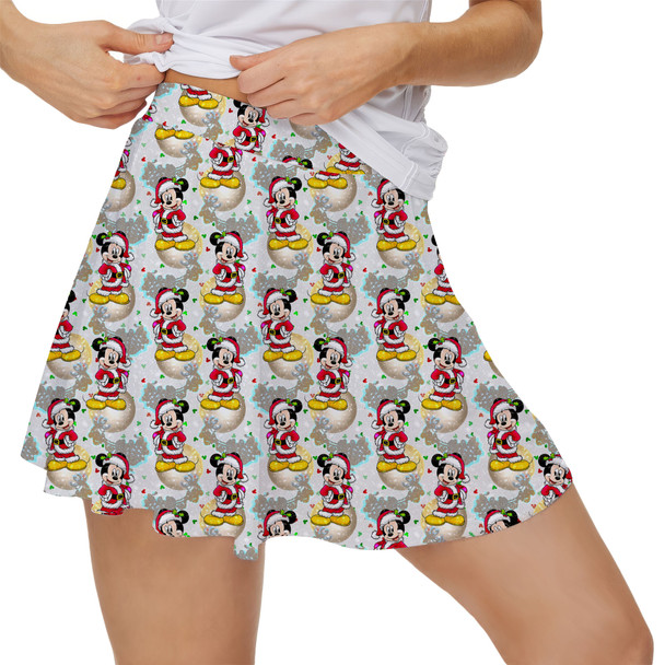 Women's Skort - Santa Mickey Mouse