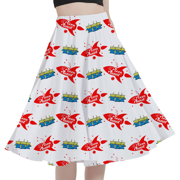 A-Line Pocket Skirt - Pizza Planet