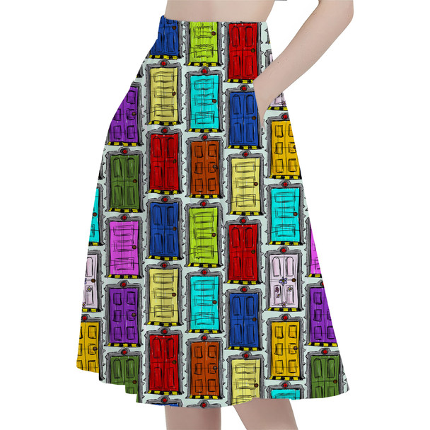 A-Line Pocket Skirt - Scare Floor Doors