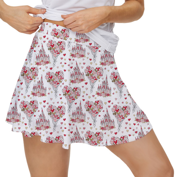 Women's Skort - Valentine Disney Castle