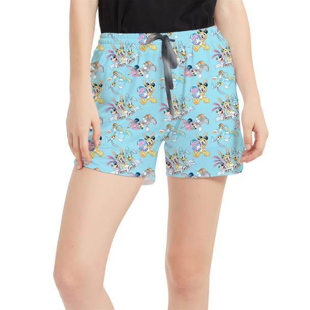 Women's Run Shorts with Pockets - Mickey Mouse & the Easter Bunny Costumes