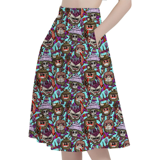 A-Line Pocket Skirt - Moana's Kakamora