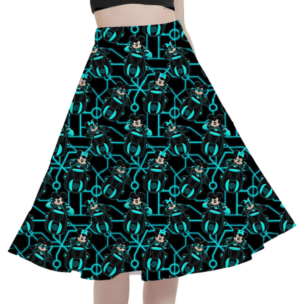 A-Line Pocket Skirt - Tron