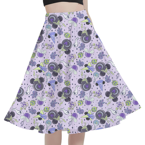 A-Line Pocket Skirt - Pretty Purple Potions