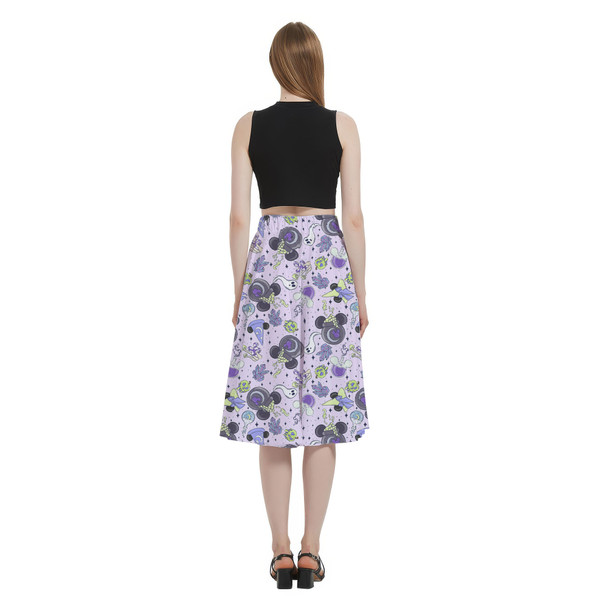 A-Line Pocket Skirt - Pretty Purple Potions