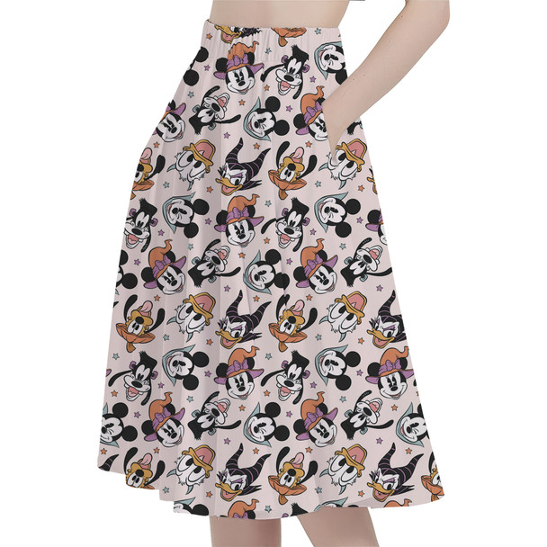 A-Line Pocket Skirt - Spooky Fab Five