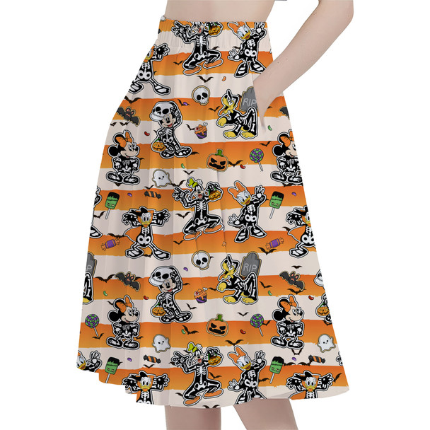 A-Line Pocket Skirt - Skeleton Dress Up Fun