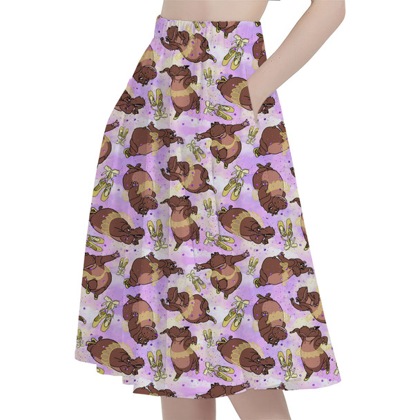 A-Line Pocket Skirt - Hippo Ballerinas