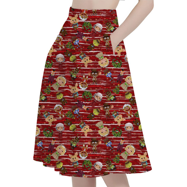 A-Line Pocket Skirt - A Very Muppet Christmas
