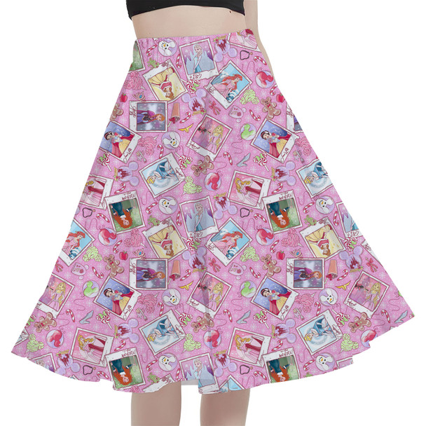 A-Line Pocket Skirt - Holiday Winter Princess Christmas Snapshots