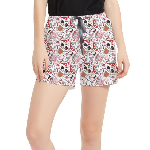 Women's Run Shorts with Pockets - Magic Mouse Hot Chocolate