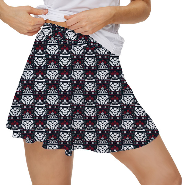 Women's Skort - Stormtrooper Ugly Christmas Holiday Sweater