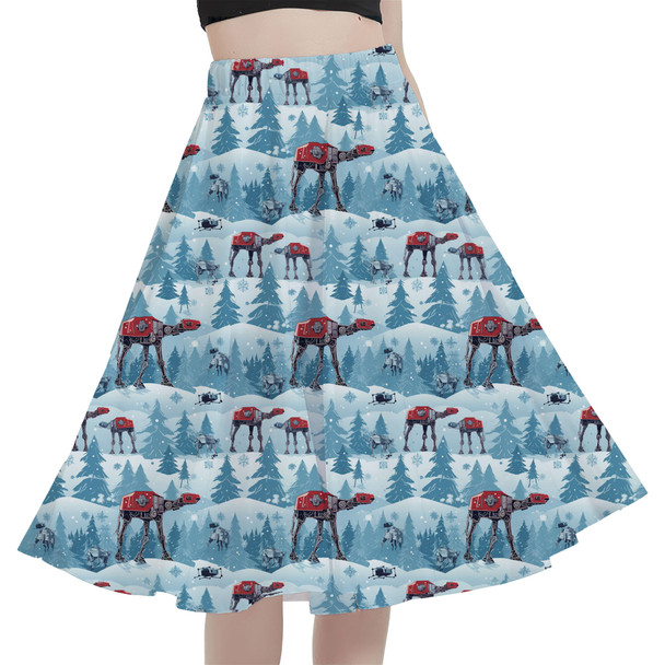 A-Line Pocket Skirt - AT-AT Christmas on Hoth