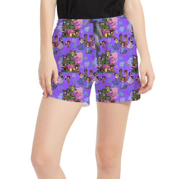 Women's Run Shorts with Pockets - Whimsical Madrigals