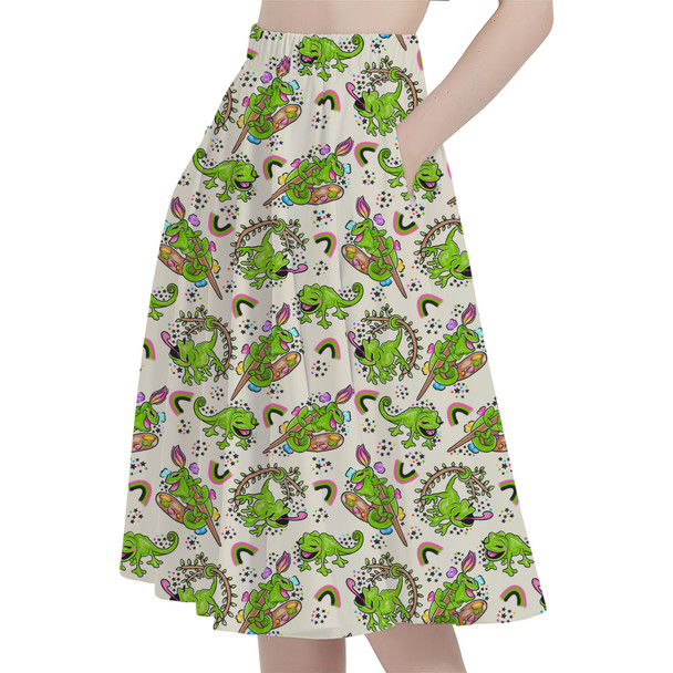 A-Line Pocket Skirt - Tangled Pascal Paints