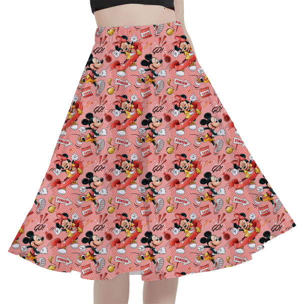 A-Line Pocket Skirt - Mickey and Minnie Marathon RunDisney Inspired