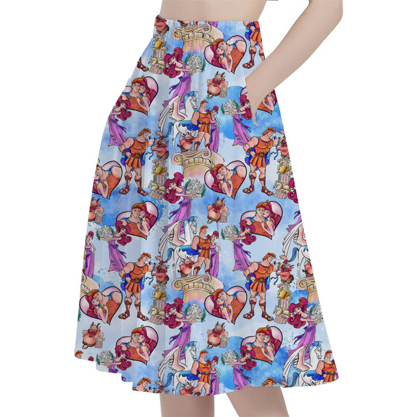 A-Line Pocket Skirt - I Won't Say I'm In Love Hercules Inspired