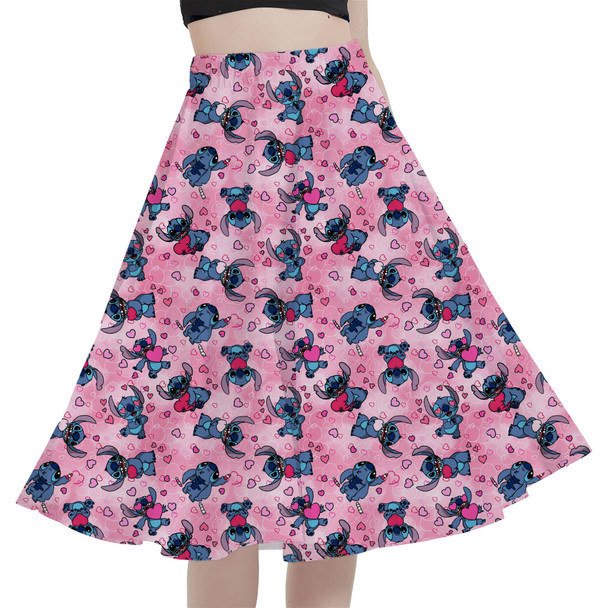 A-Line Pocket Skirt - Valentine's Stitch