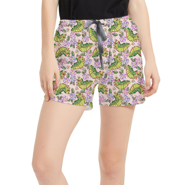 Women's Run Shorts with Pockets - Floral Heimlich A Bug's Life