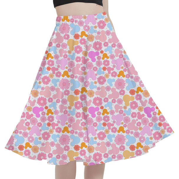 A-Line Pocket Skirt - Floral Hippie Mouse