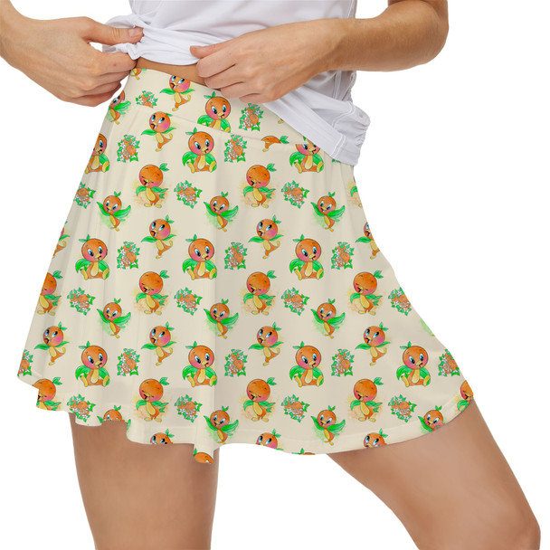 Women's Skort - Little Orange Bird