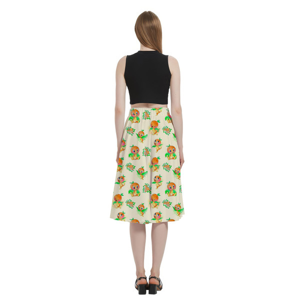 A-Line Pocket Skirt - Little Orange Bird