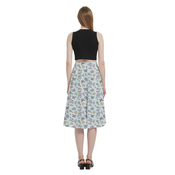 A-Line Pocket Skirt - Thumper Springtime