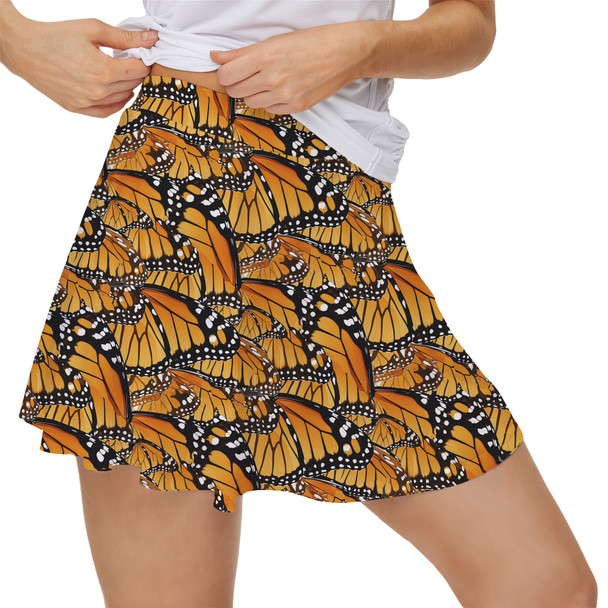 Women's Skort - Animal Print - Monarch Butterfly