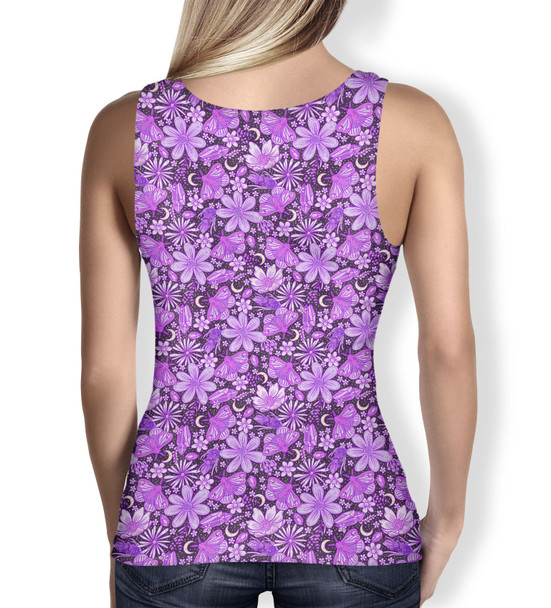 Women's Tank Top - Purple Crystal Moths