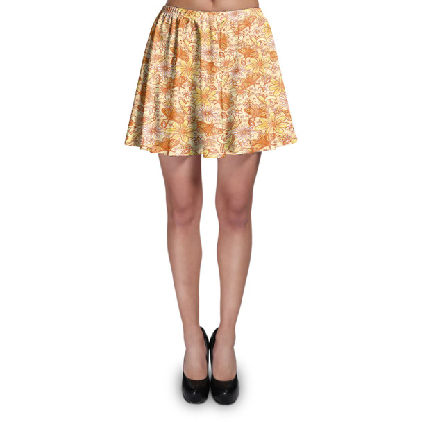 Skater Skirt - Orange Crystal Moths