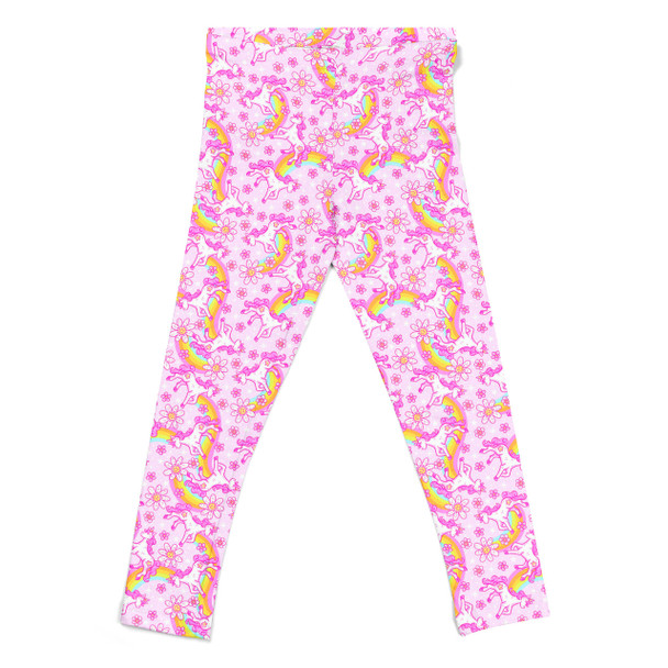 Girls' Leggings - Unicorn Rainbows