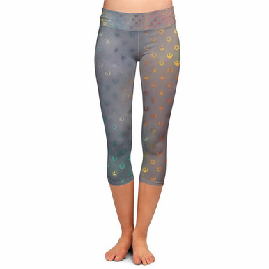 Yoga Waist Full Length Leggings - Adult XS / Girl's 8-10 - Christmas Mickey  & Minnie Reindeer - READY TO SHIP - Rainbow Rules