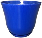 Glazed Ceramic Lily Planter Royal Blue - 22 inch